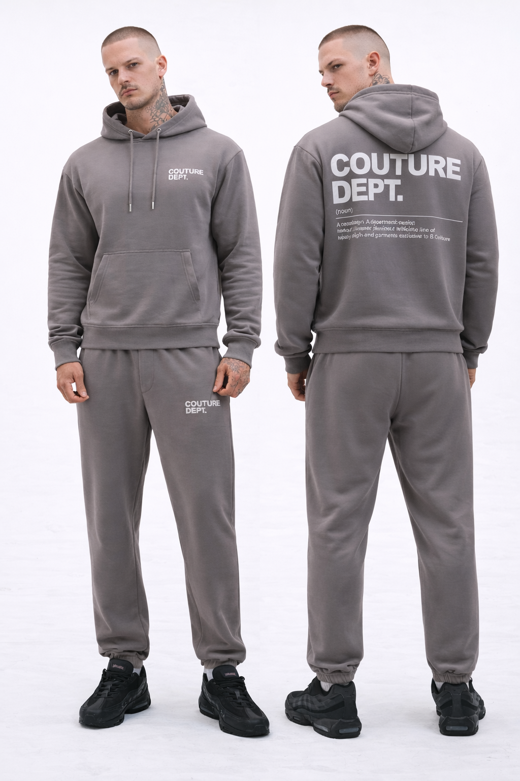 Couture Dept Fleece Tracksuit - Pewter