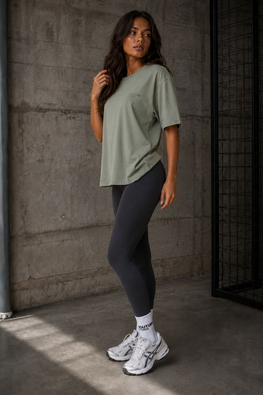 Echo High-Waisted Leggings - Charcoal