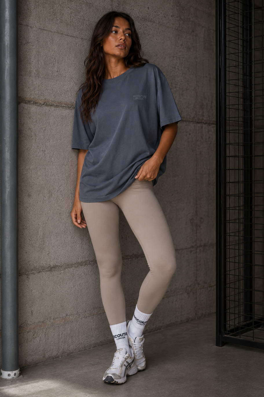 Echo High-Waisted Leggings - Stone