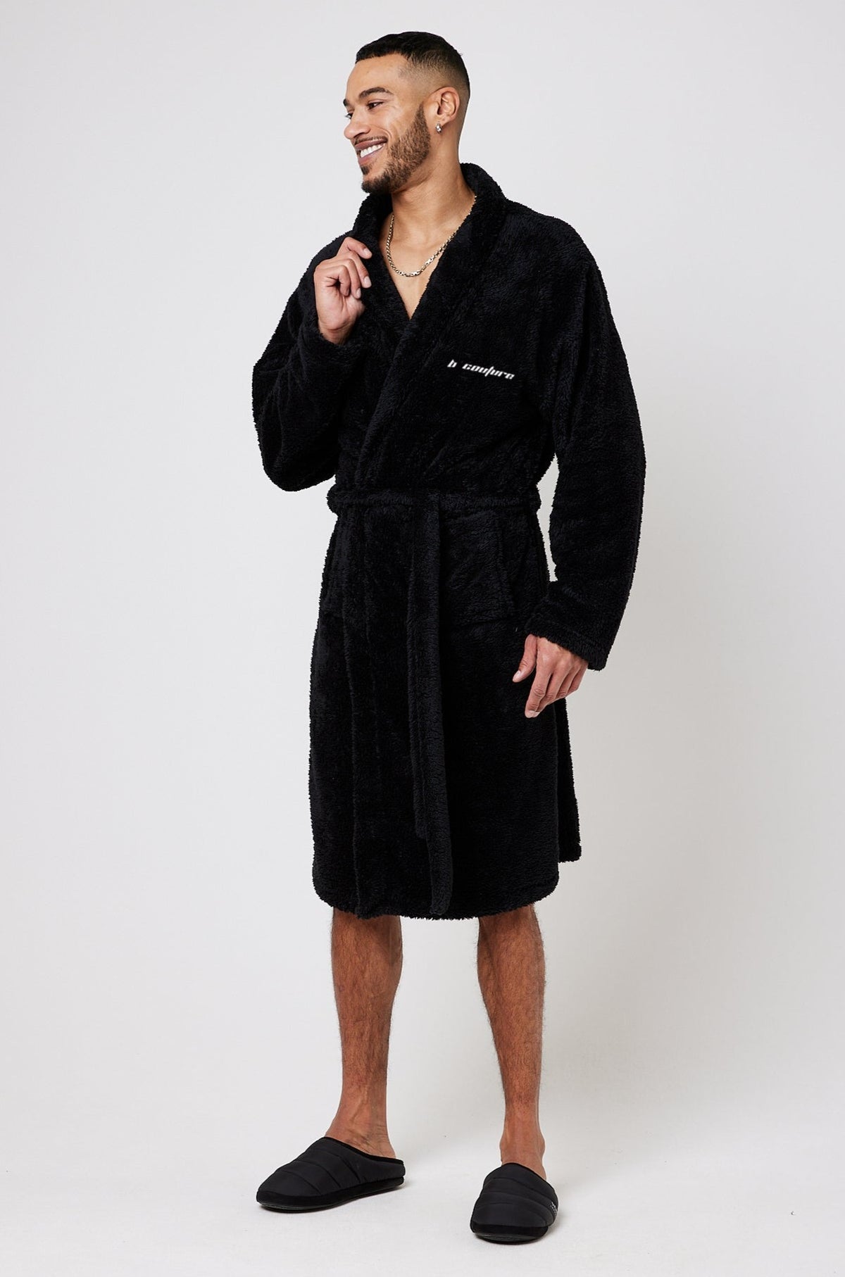 Carlton Dressing Gown/Robe - Black