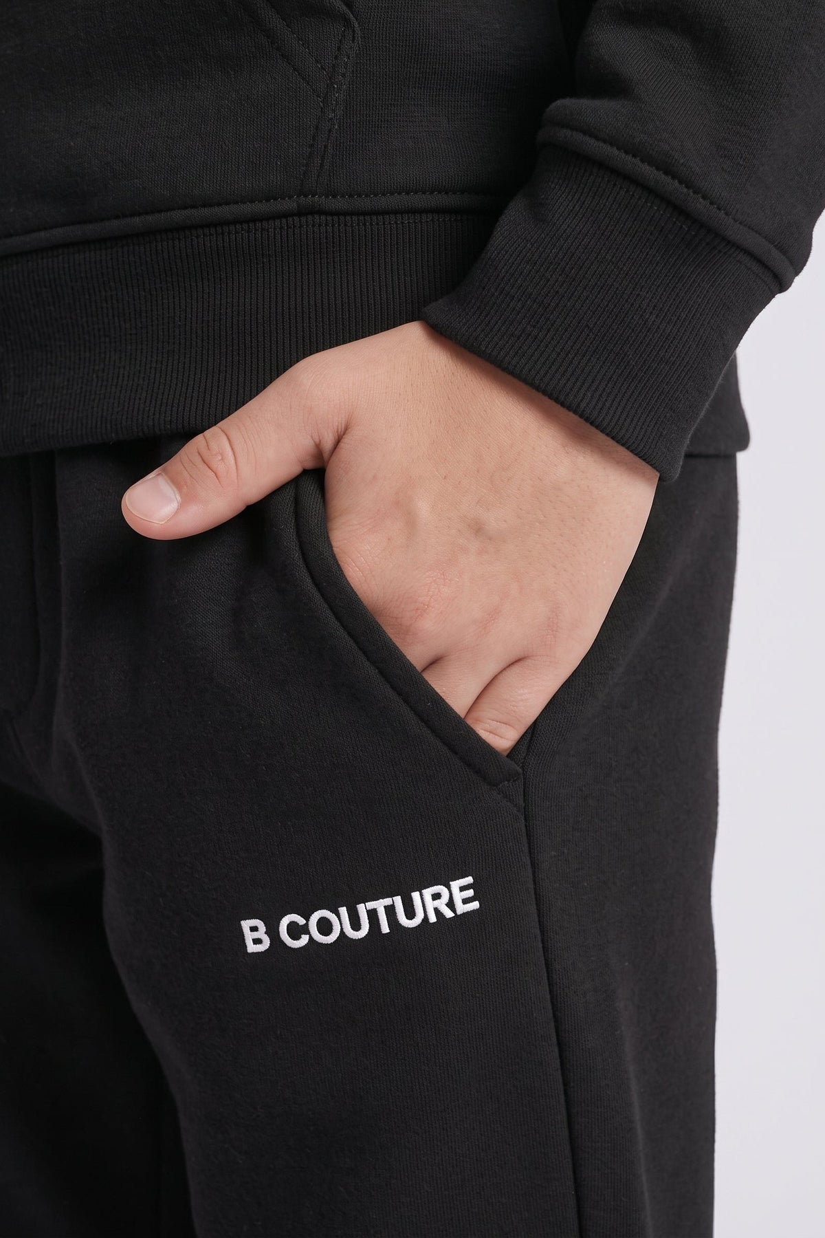 Core Boys Fleece Tracksuit - Black