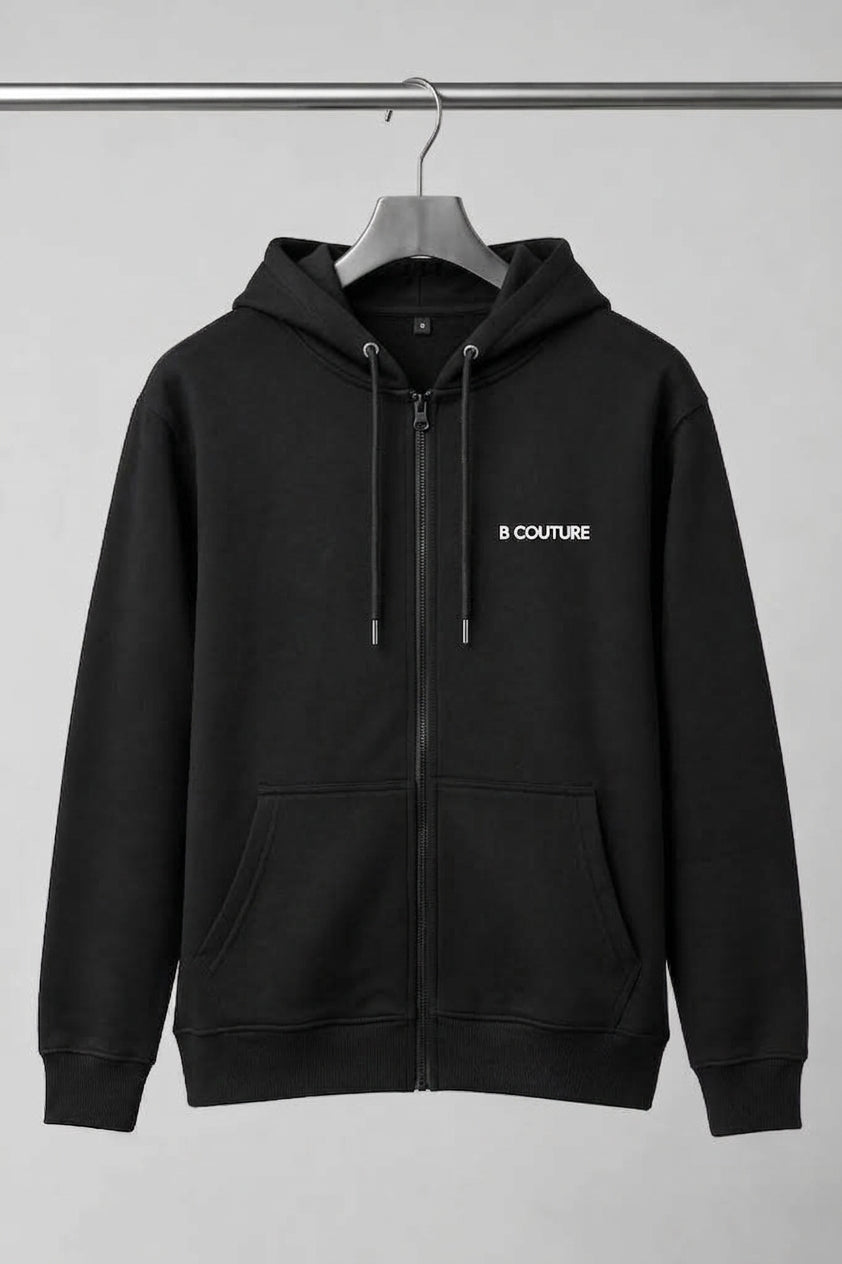 Core Zip Fleece Tracksuit - Black