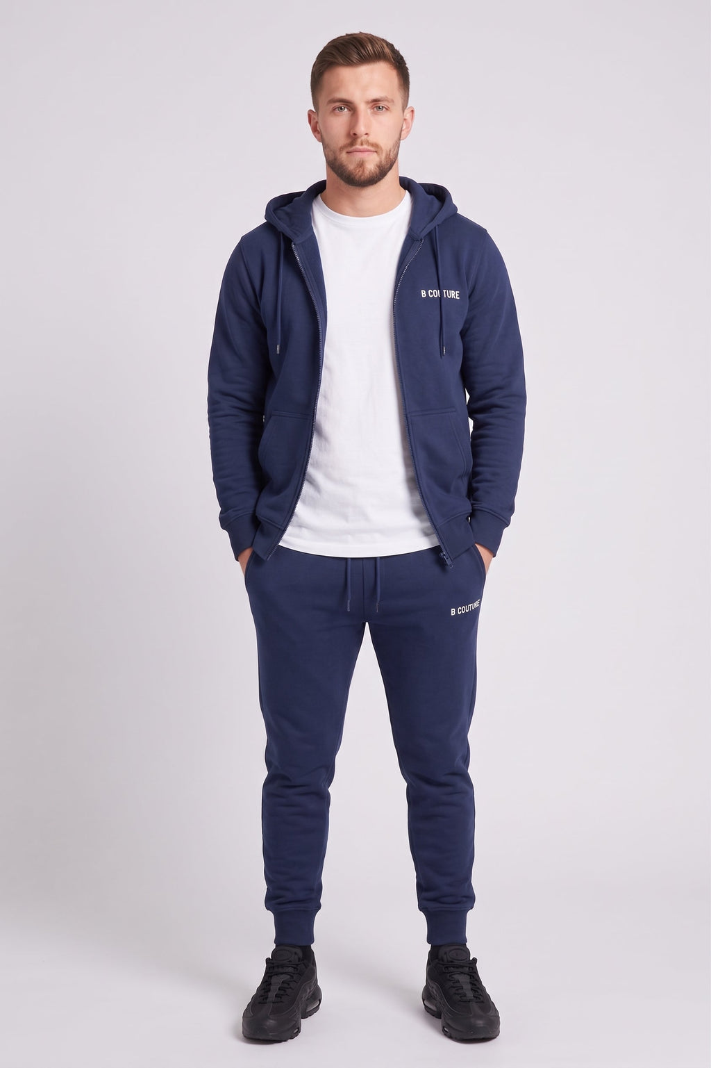 Core Zip Fleece Tracksuit - Navy