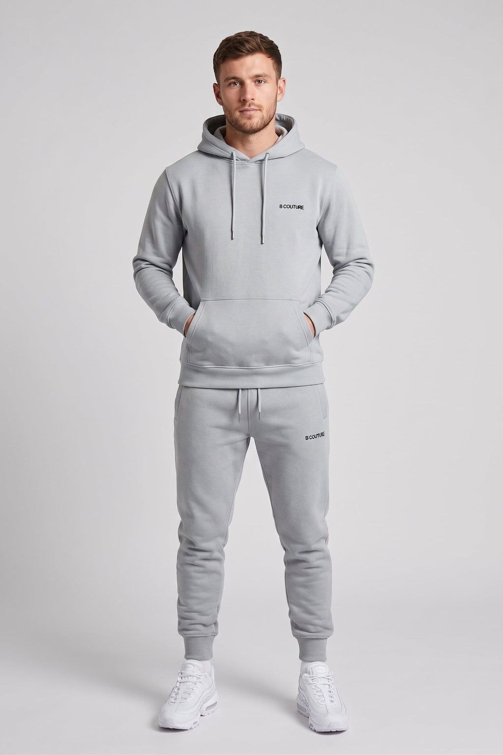 Core Fleece Tracksuit - Grey Marl