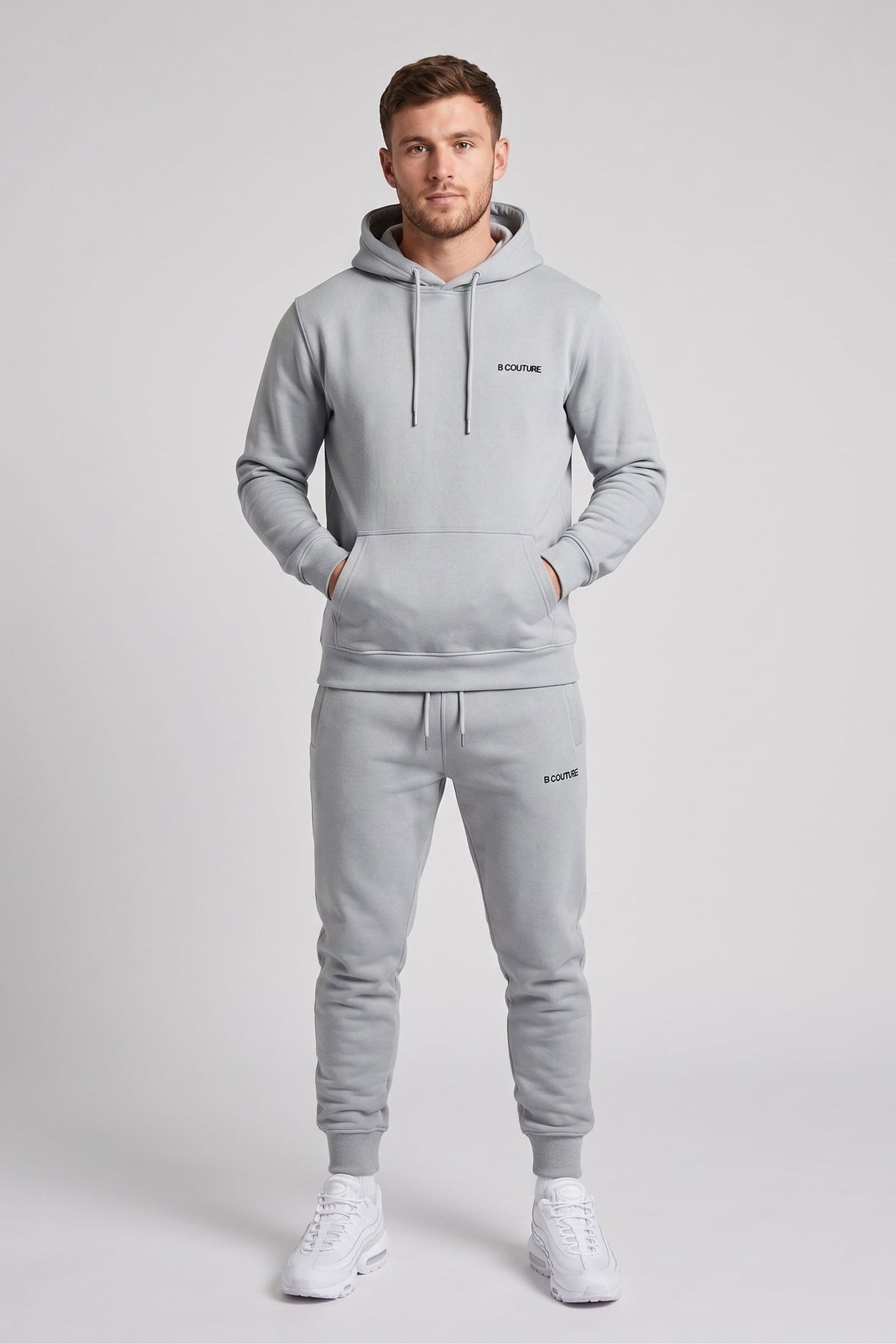 Core Fleece Tracksuit - Grey Marl