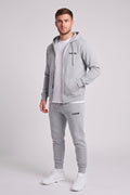 Core Zip Fleece Tracksuit - Grey Marl