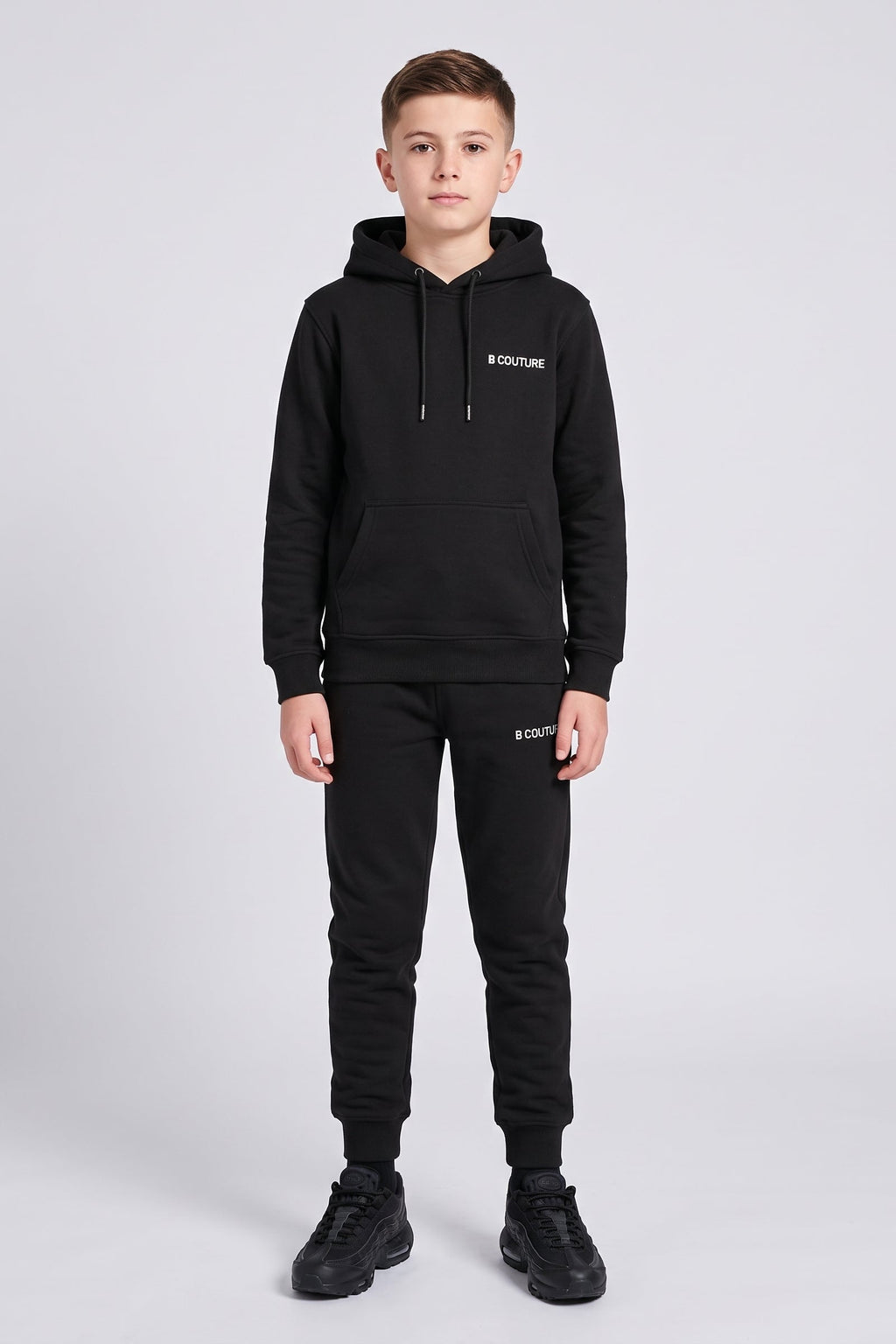 Core Boys Fleece Tracksuit - Black