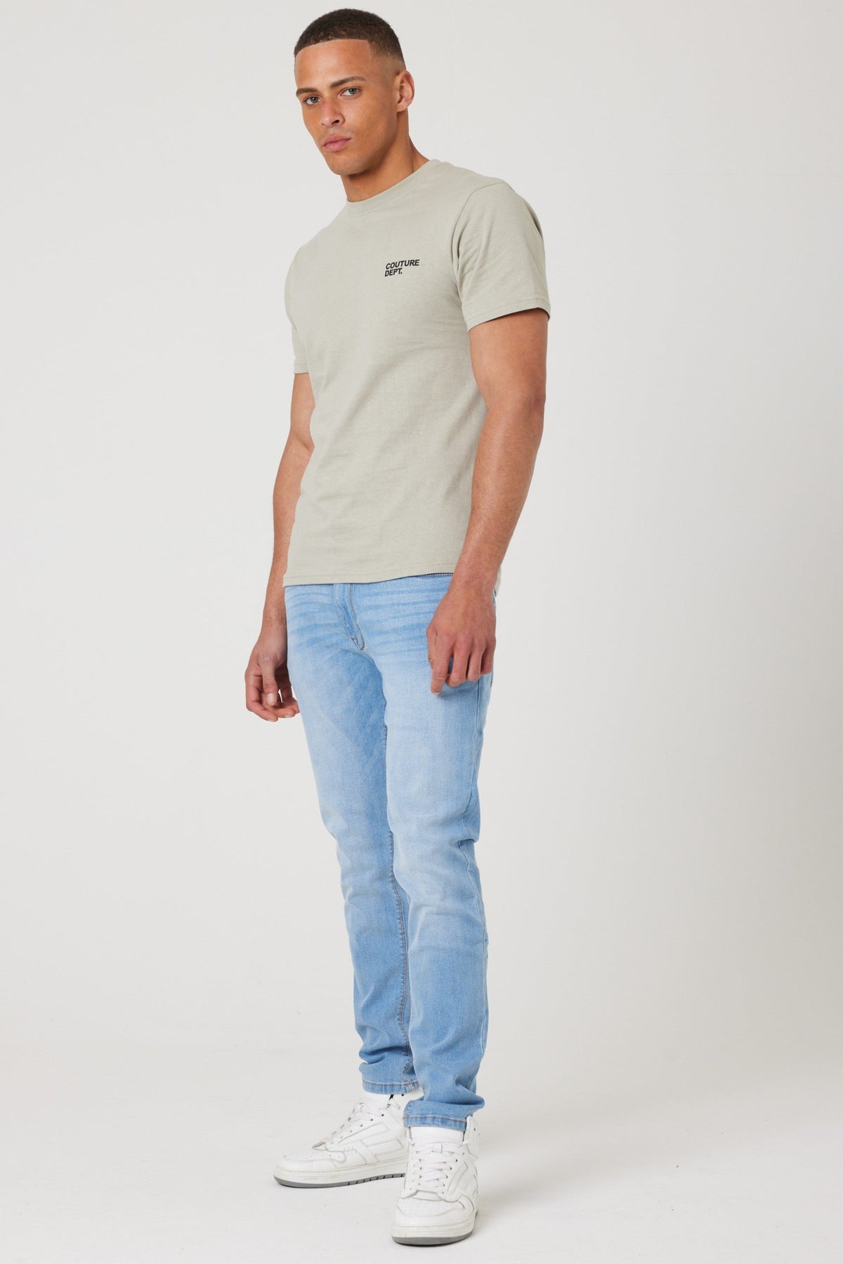 Haydon Walk Regular Fit Cotton T-Shirt - Stone