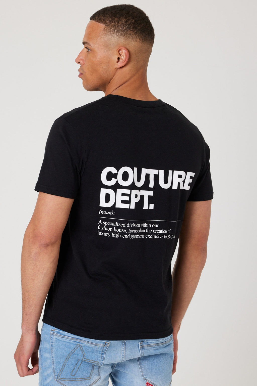 Haydon Walk Regular Fit Cotton T-Shirt - Black/White