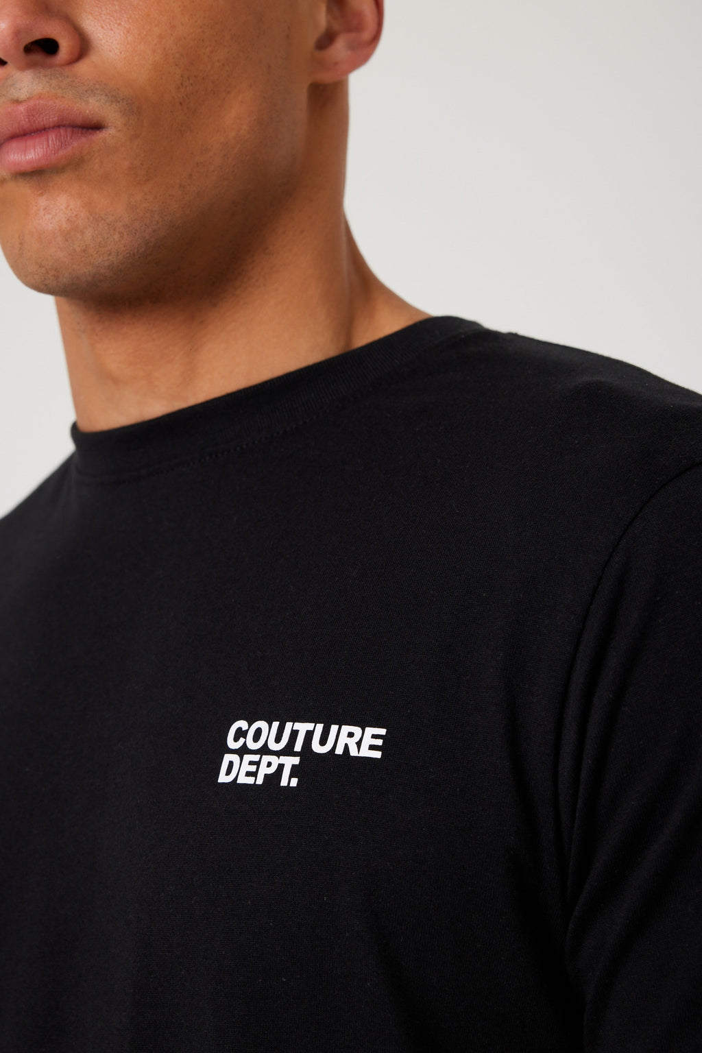 Haydon Walk Regular Fit Cotton T-Shirt - Black/White