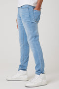 Farnfield Taper Fit Stretch Denim Jeans - Ice Blue