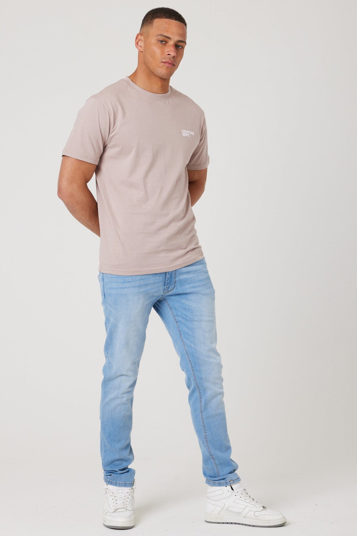 Haydon Walk Regular Fit Cotton T-Shirt - Beige