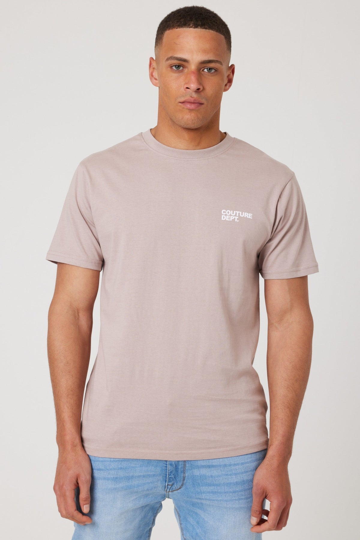 Haydon Walk Regular Fit Cotton T-Shirt - Beige