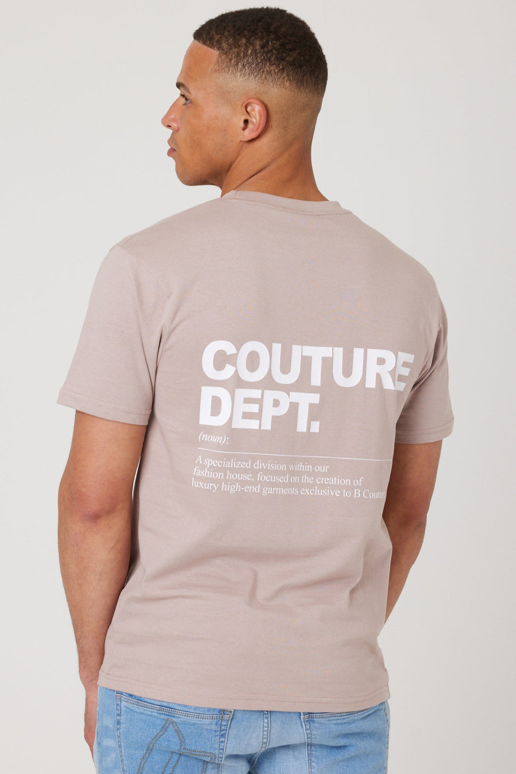 Haydon Walk Regular Fit Cotton T-Shirt - Beige