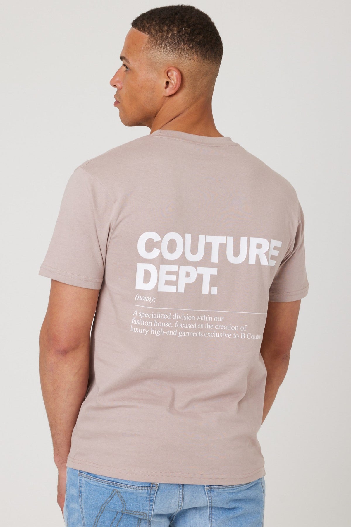 Haydon Walk Regular Fit Cotton T-Shirt - Beige
