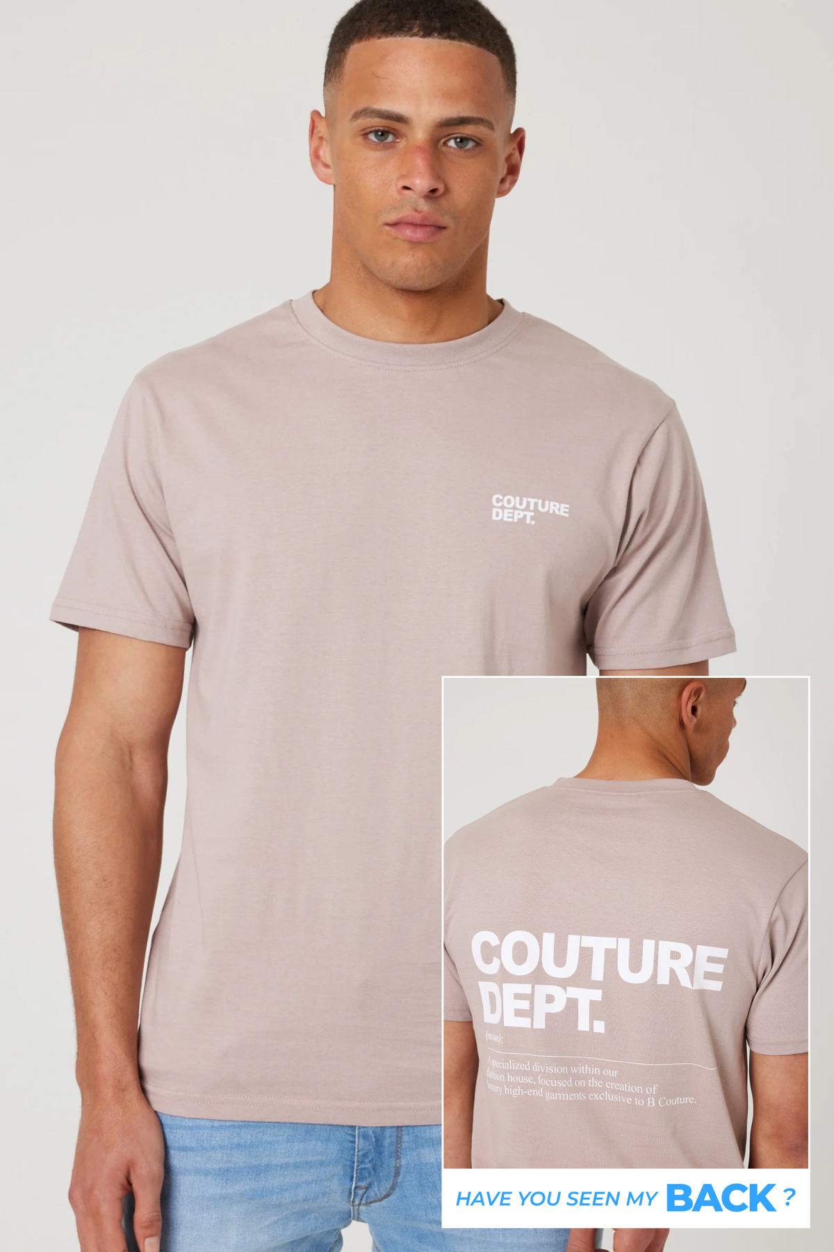 Haydon Walk Regular Fit Cotton T-Shirt - Beige