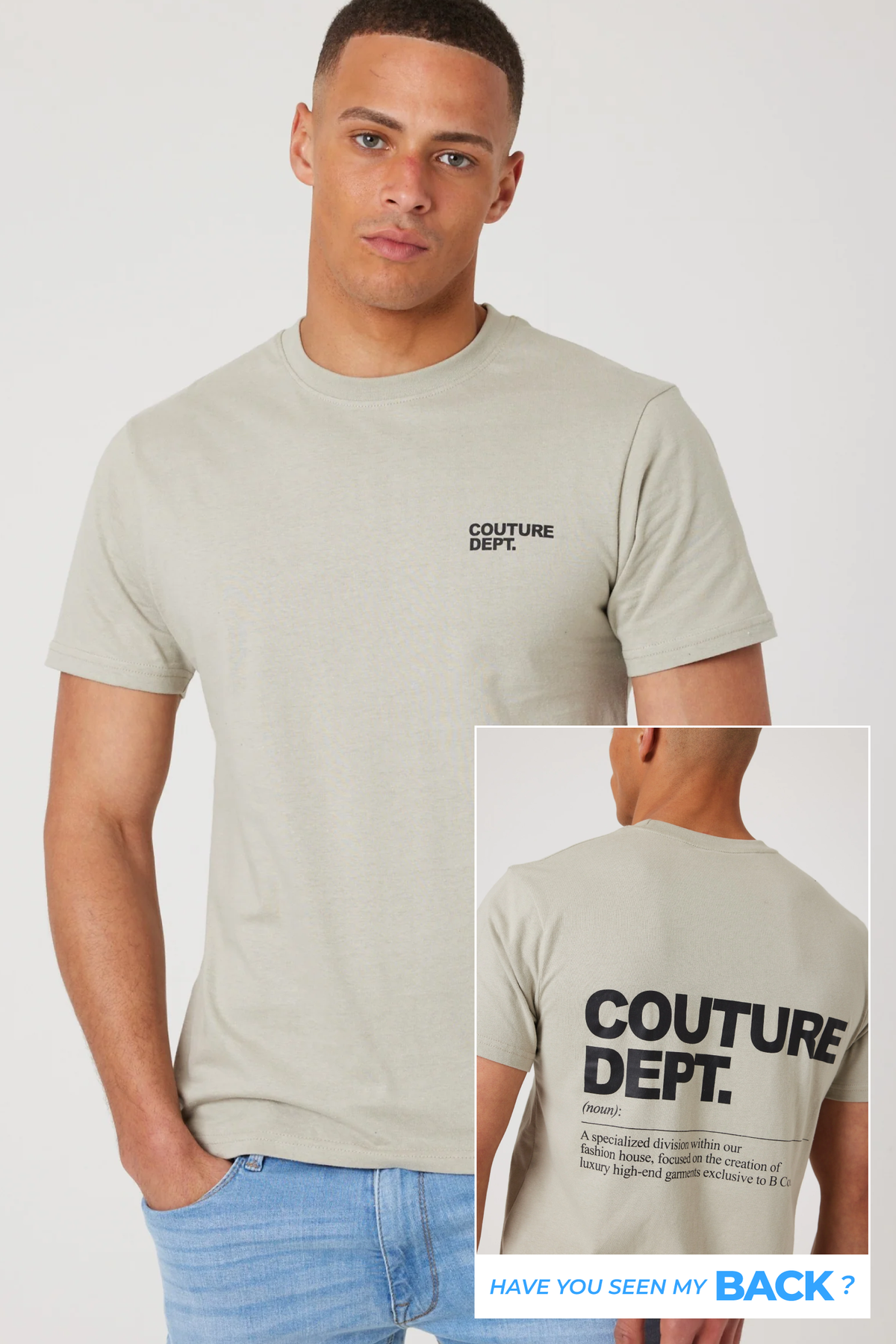 Haydon Walk Regular Fit Cotton T-Shirt - Stone