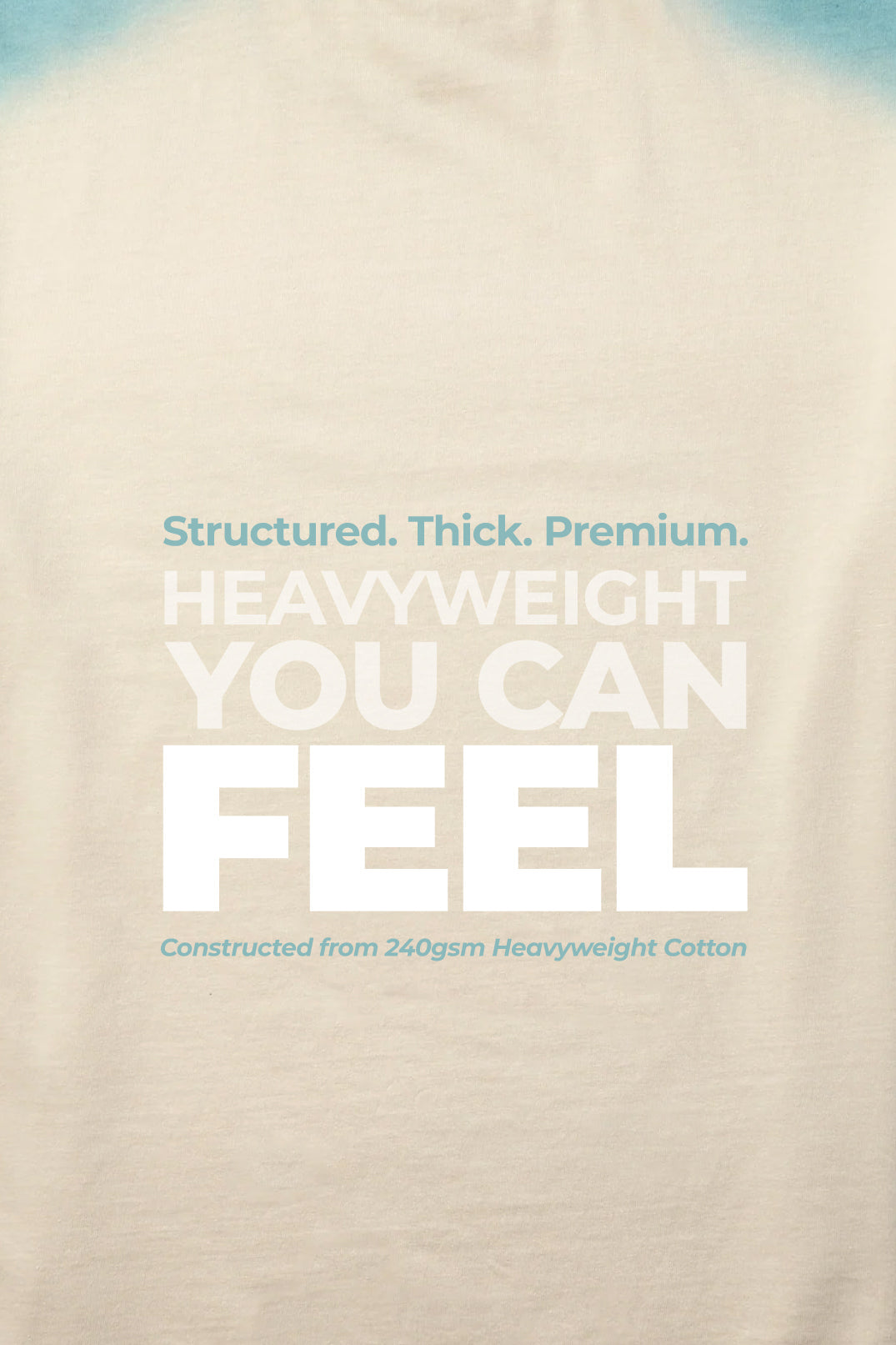 Heavyweight Oversized Couture Dept T-Shirt - Cream