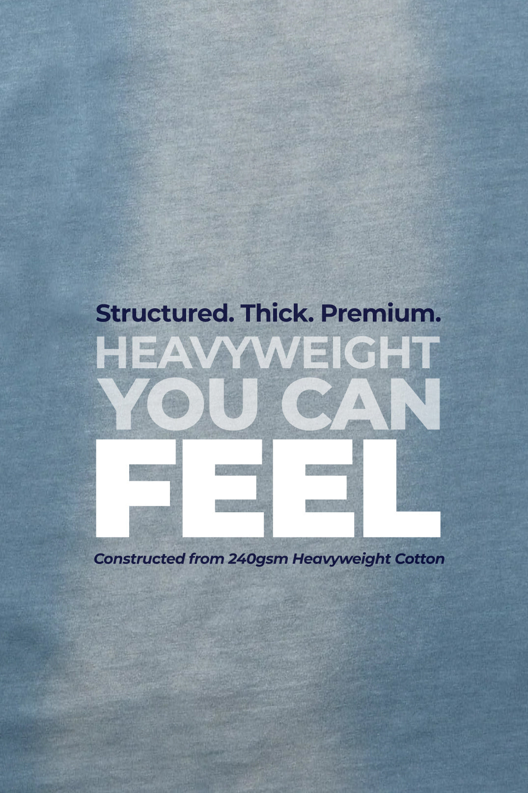 Heavyweight Oversized Couture Dept T-Shirt - Washed Blue