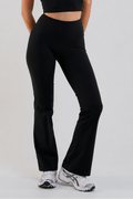 Kairo High-Waisted Flared Leggings - Black