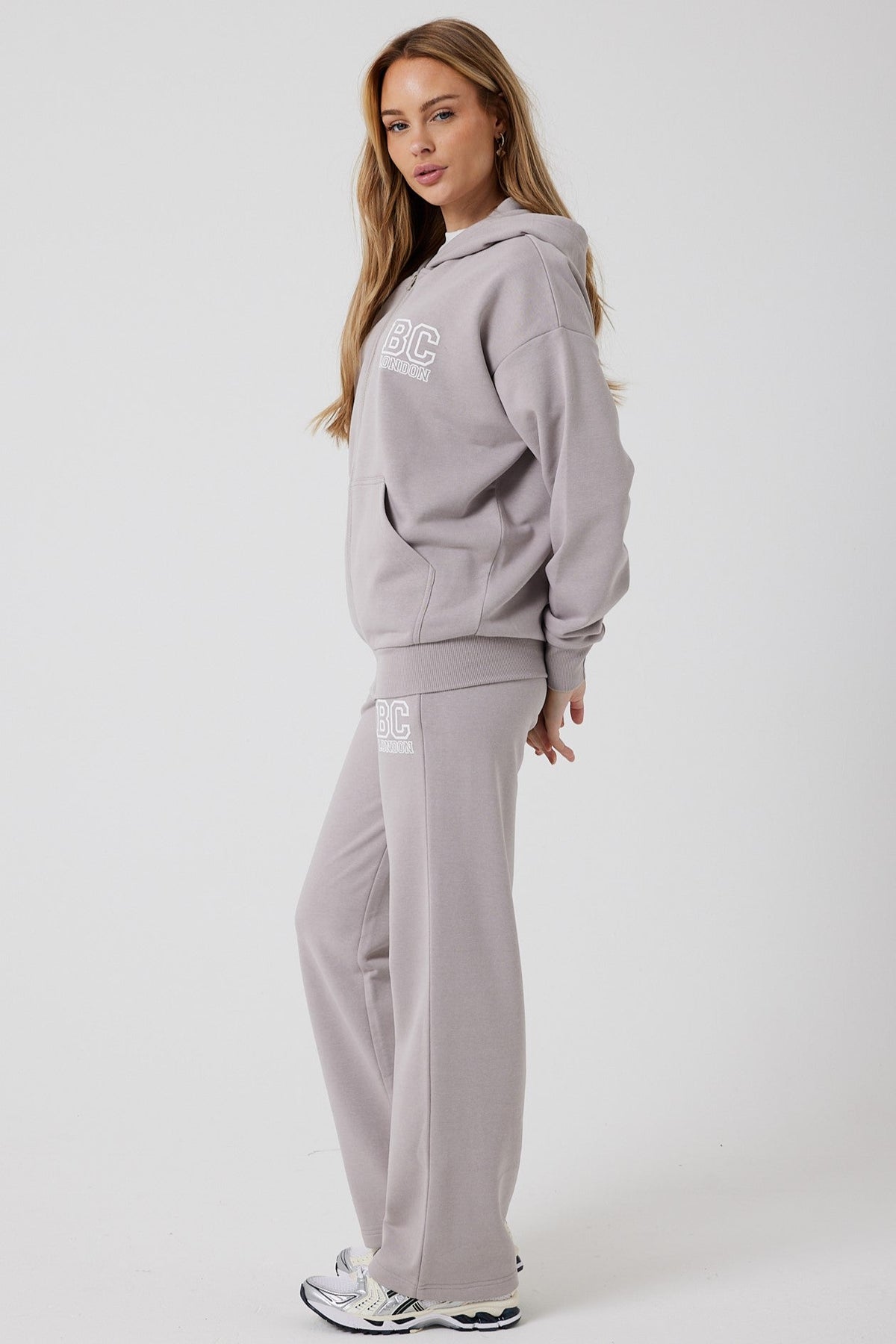 Ralph Street Wide Leg Tracksuit - Stone
