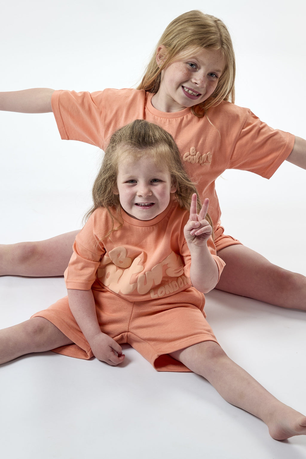 Arlington Girls Shorts & T-Shirt Set - Coral