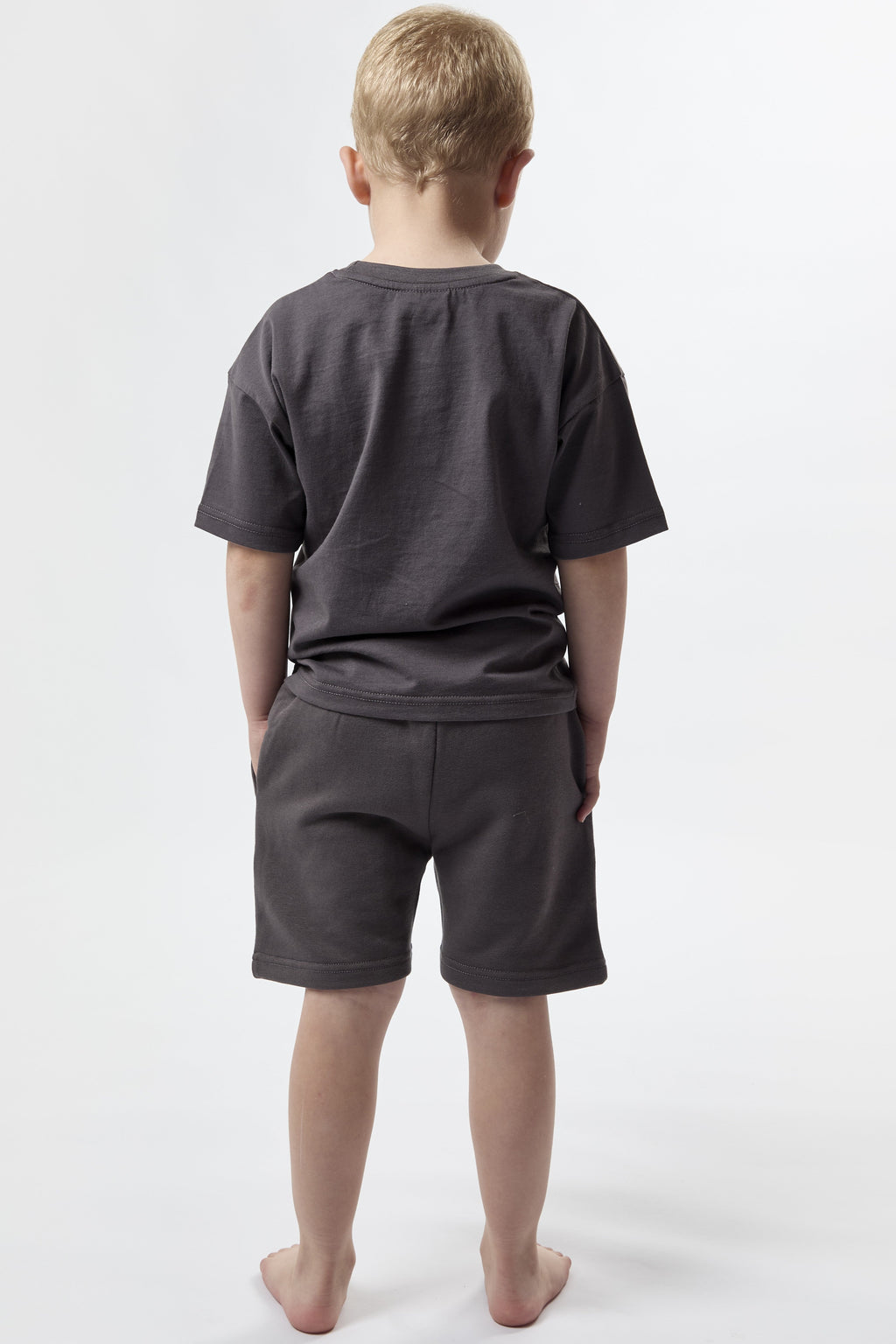 Arlington Childrens Shorts & T-Shirt Set - Charcoal