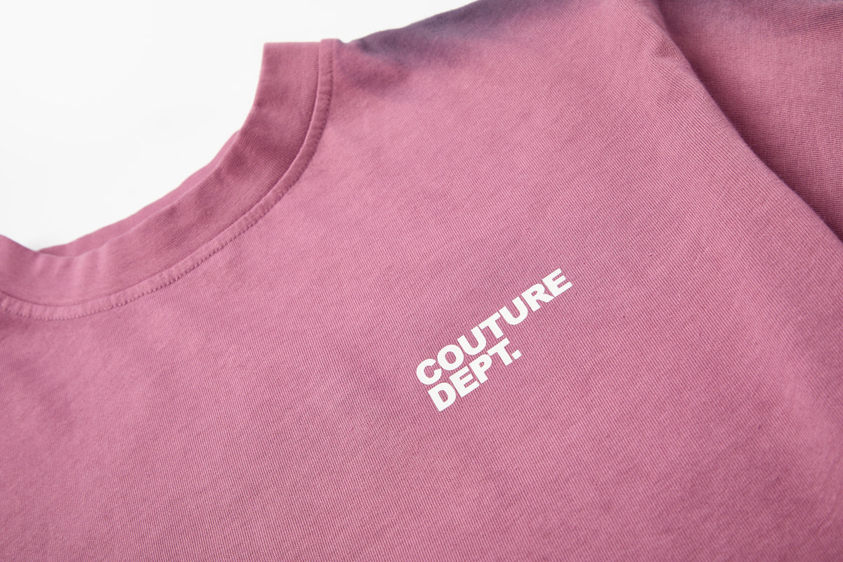 Heavyweight Oversized Couture Dept T-Shirt - Pink
