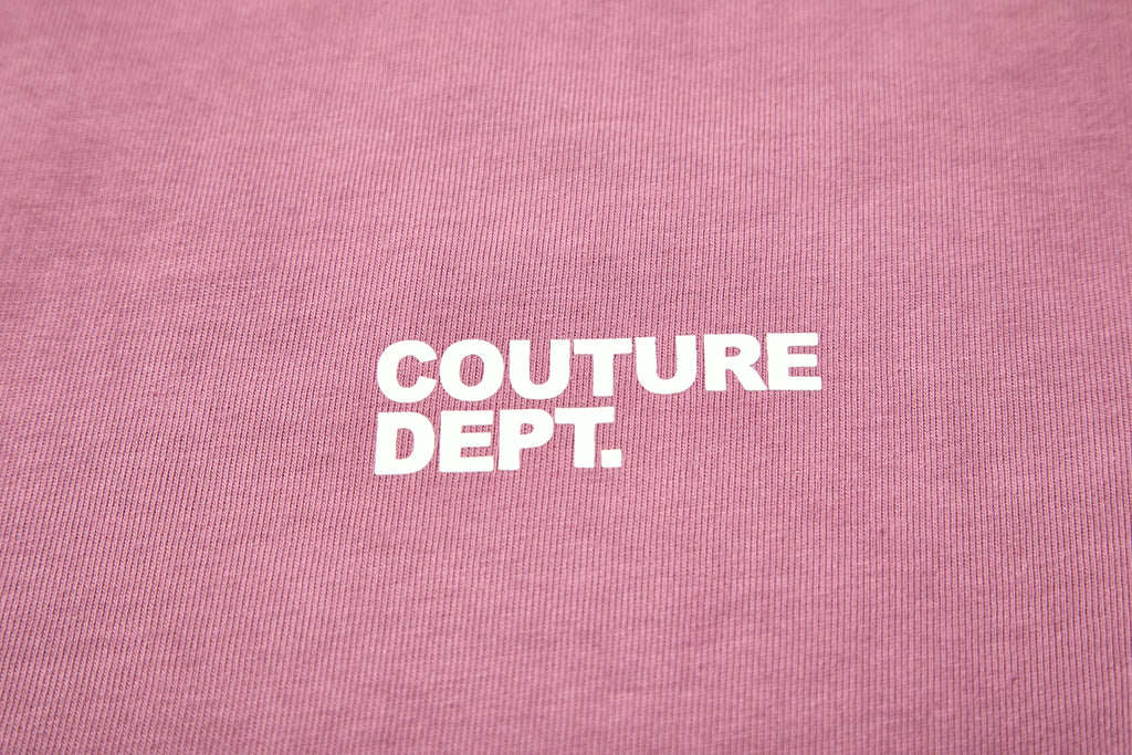 Heavyweight Oversized Couture Dept T-Shirt - Pink