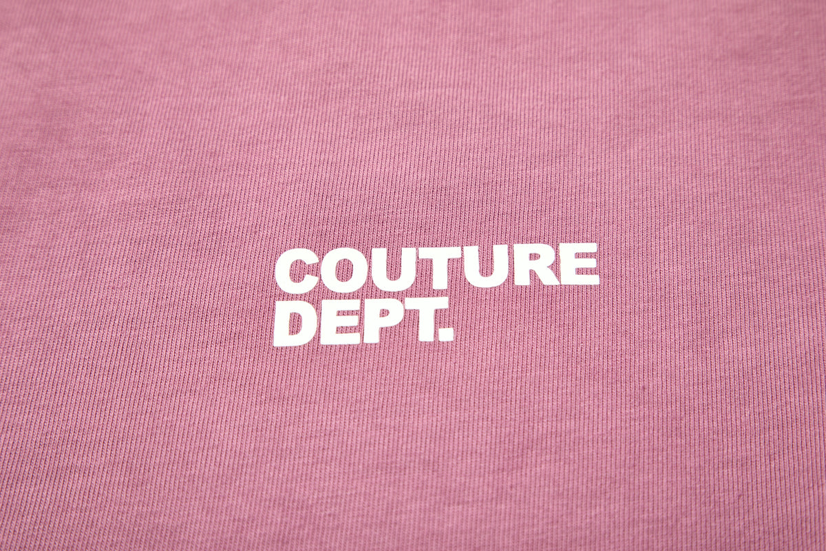 Heavyweight Oversized Couture Dept T-Shirt - Pink