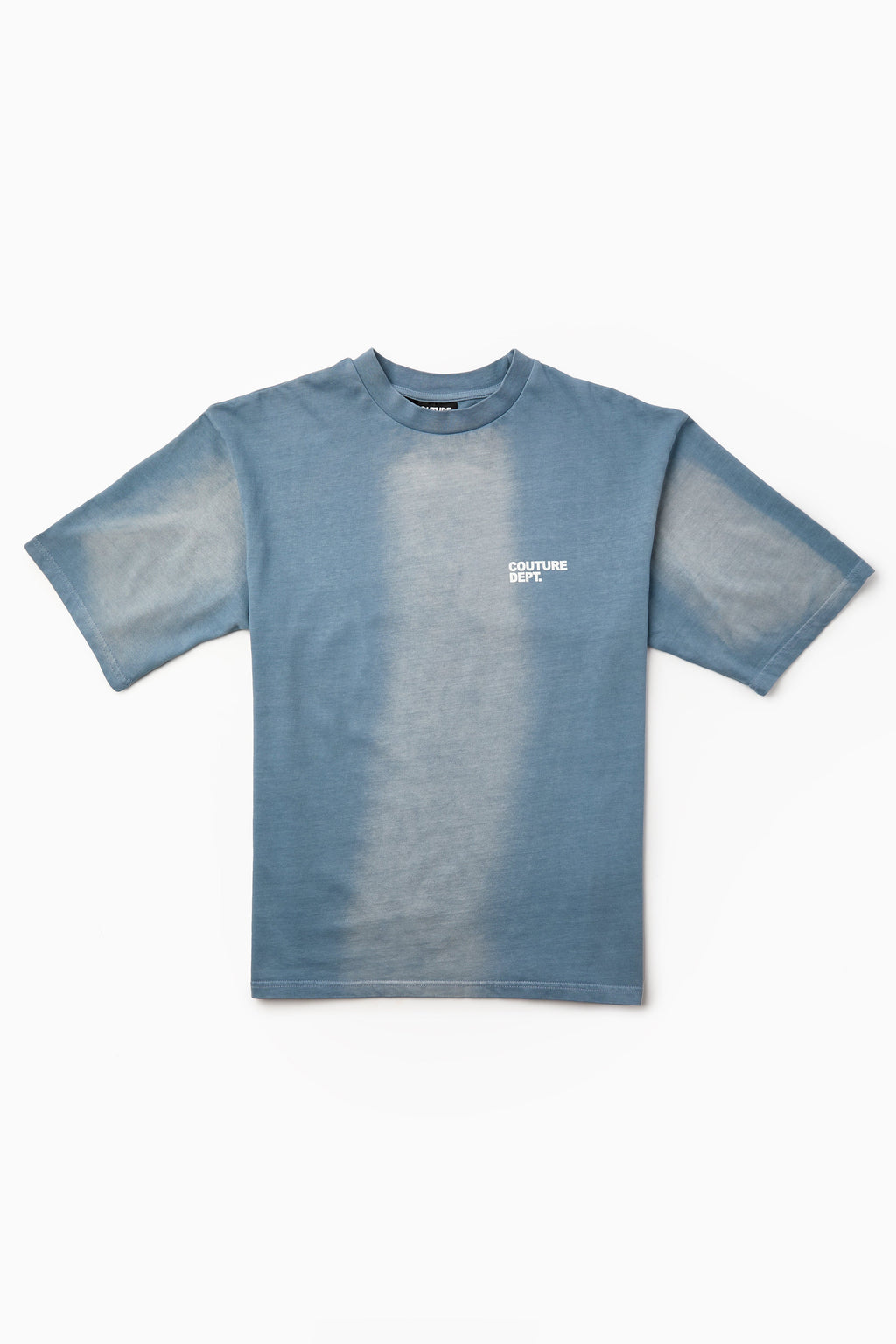 Heavyweight Oversized Couture Dept T-Shirt - Washed Blue