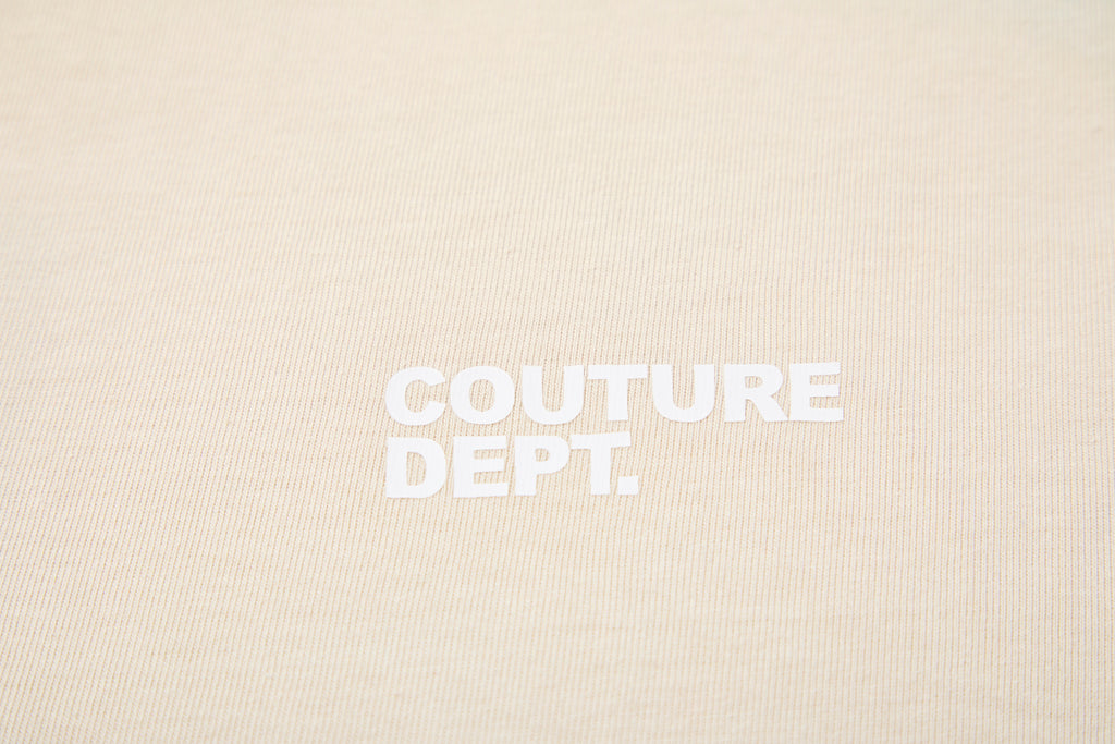 Heavyweight Oversized Couture Dept T-Shirt - Cream