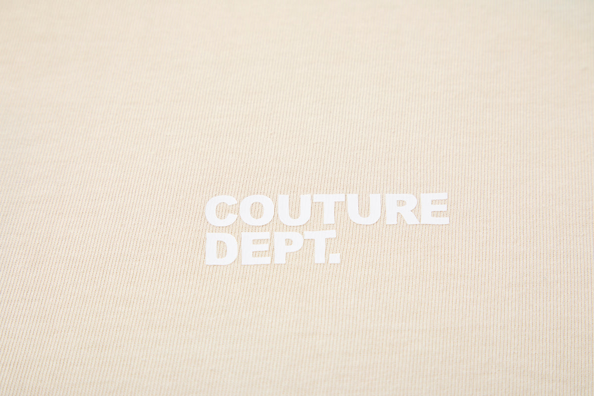 Heavyweight Oversized Couture Dept T-Shirt - Cream