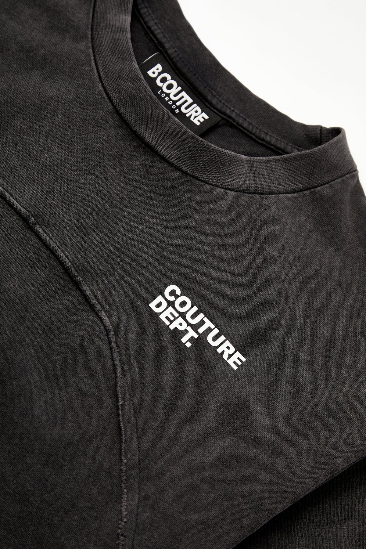 Heavyweight Oversized Couture Dept T-Shirt - Black