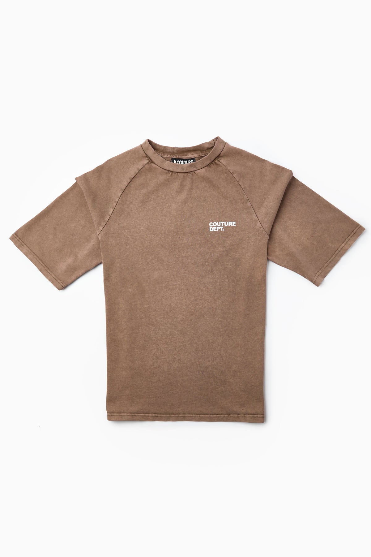 Heavyweight Oversized Couture Dept T-Shirt - Light Brown