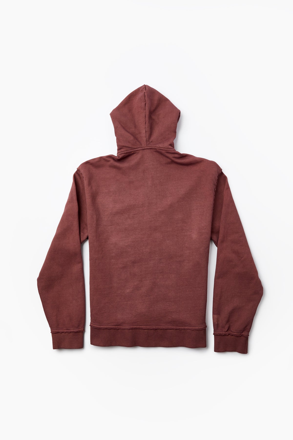 Heavyweight Oversized Couture Dept Zip Hoodie - Brown