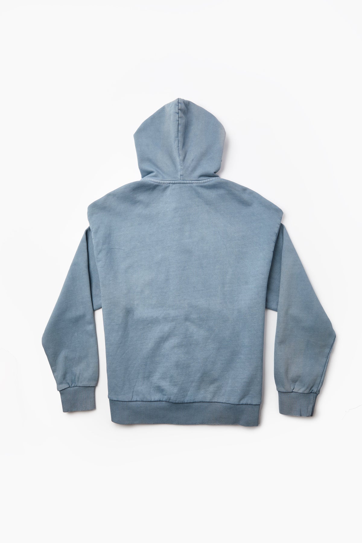 Heavyweight Oversized Couture Dept Zip Hoodie - Light Blue