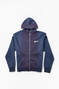 Heavyweight Oversized Couture Dept Zip Hoodie - Blue