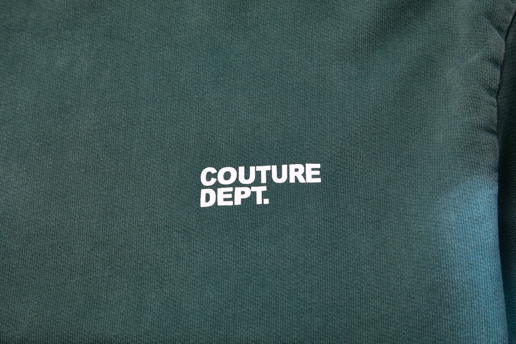 Heavyweight Oversized Couture Dept Hoodie - Green