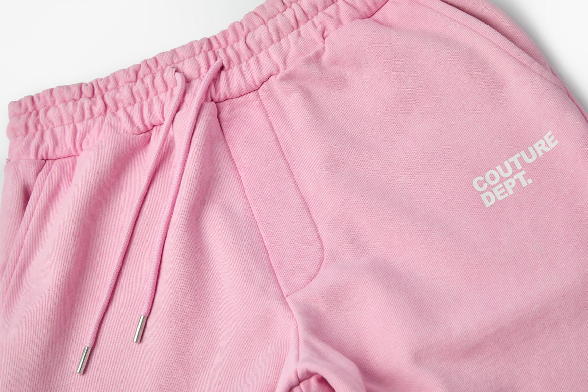 Heavyweight Oversized Couture Dept Joggers - Light Pink