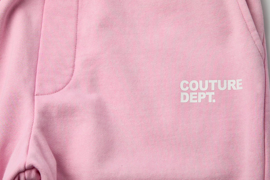 Heavyweight Oversized Couture Dept Joggers - Light Pink