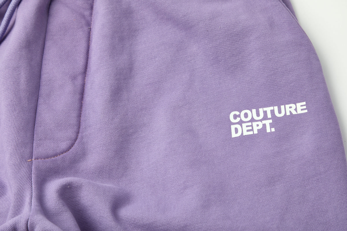 Heavyweight Oversized Couture Dept Joggers - Purple