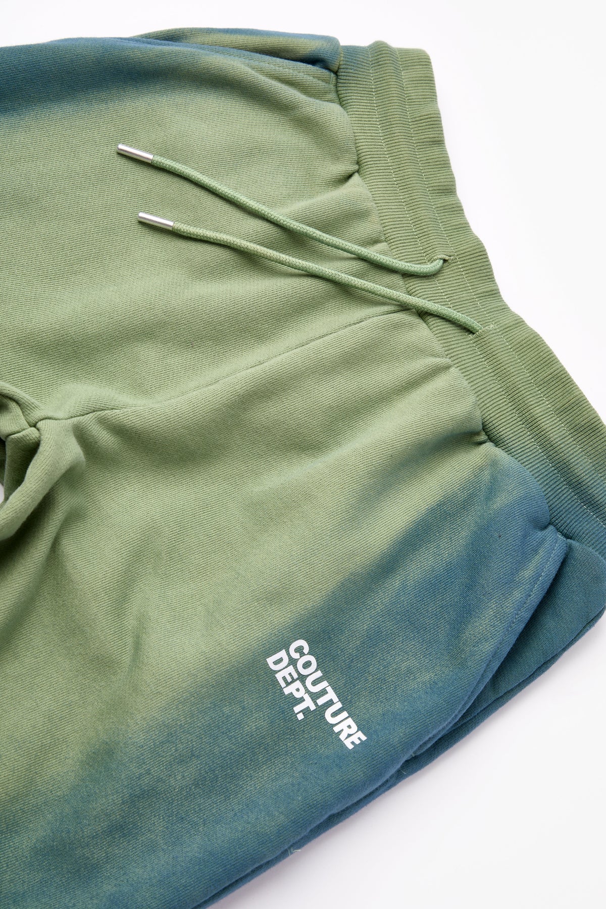Heavyweight Oversized Couture Dept Cargo Joggers - Green