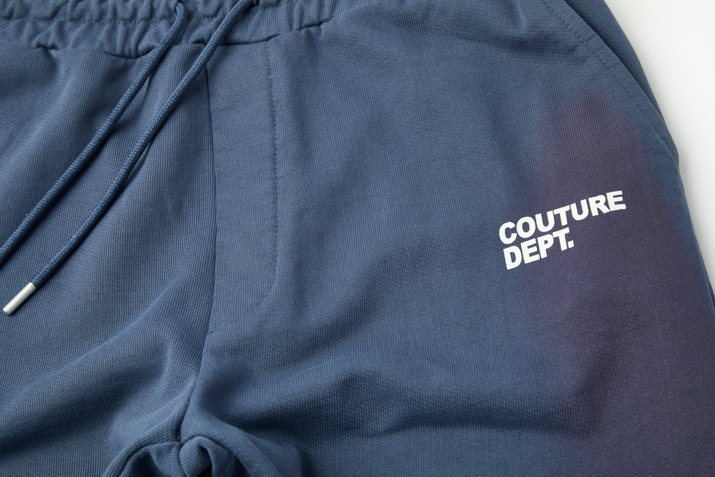 Heavyweight Oversized Couture Dept Joggers - Blue
