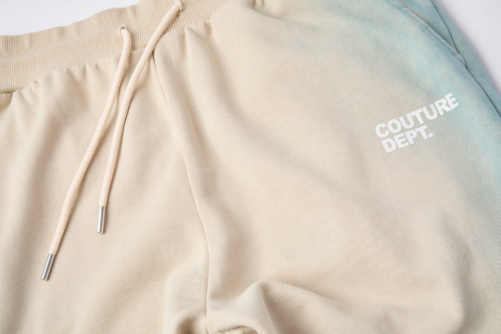 Heavyweight Oversized Couture Dept Cargo Joggers - Cream