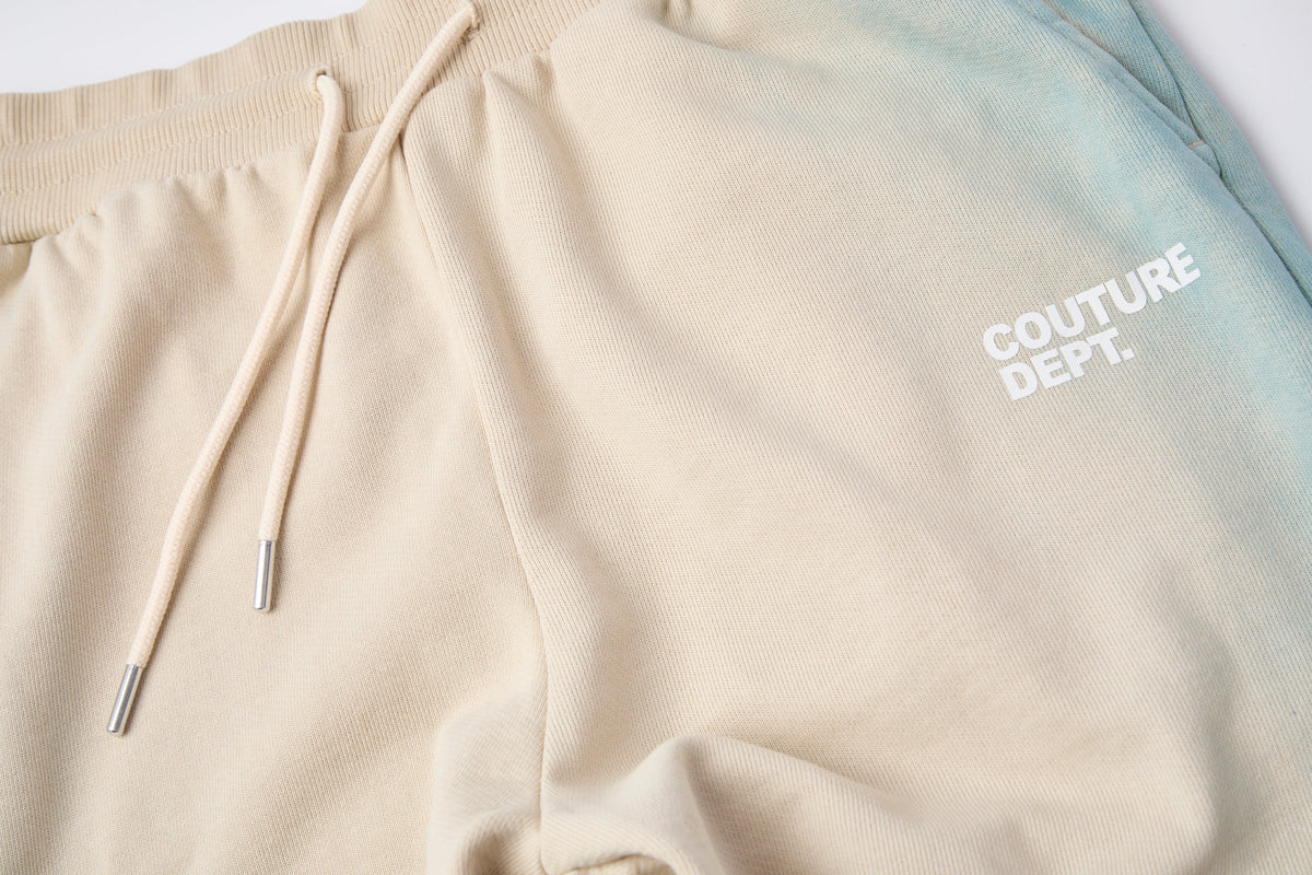 Heavyweight Oversized Couture Dept Cargo Joggers - Cream