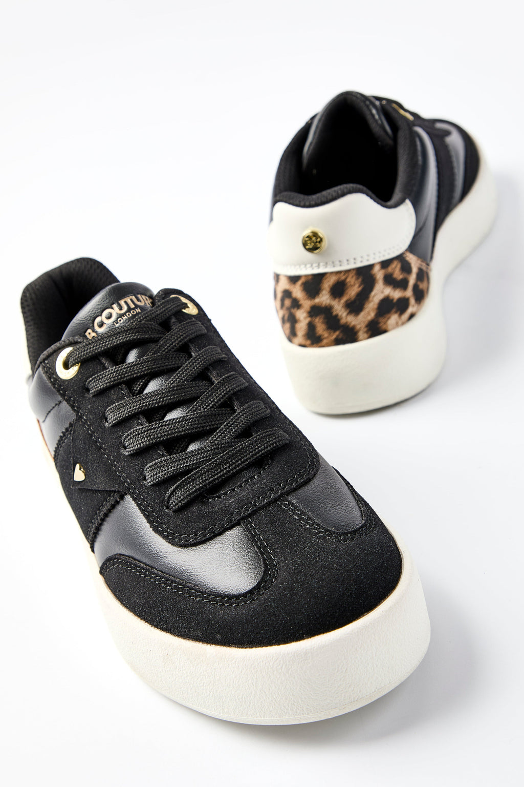 Ampton Low-Profile Trainer - Black/Leopard
