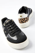 Ampton Low-Profile Trainer - Black/Leopard
