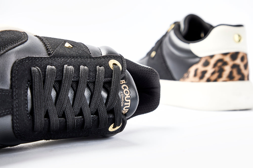 Ampton Low-Profile Trainer - Black/Leopard