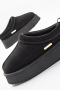 Canon Beck Genuine Suede Mules - Black